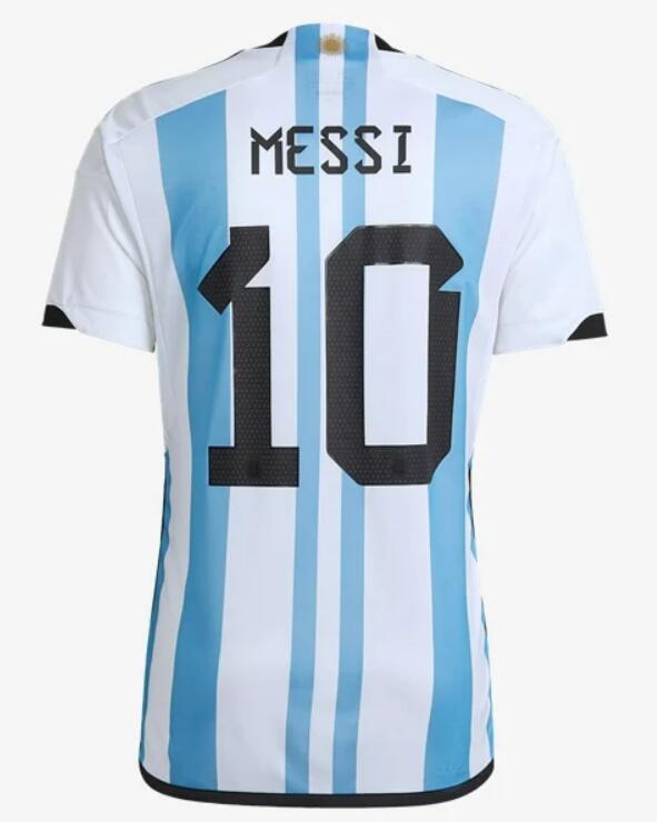 Argentina 2022 World Cup Home 10 Lionel Messi Shirt Soccer Jersey