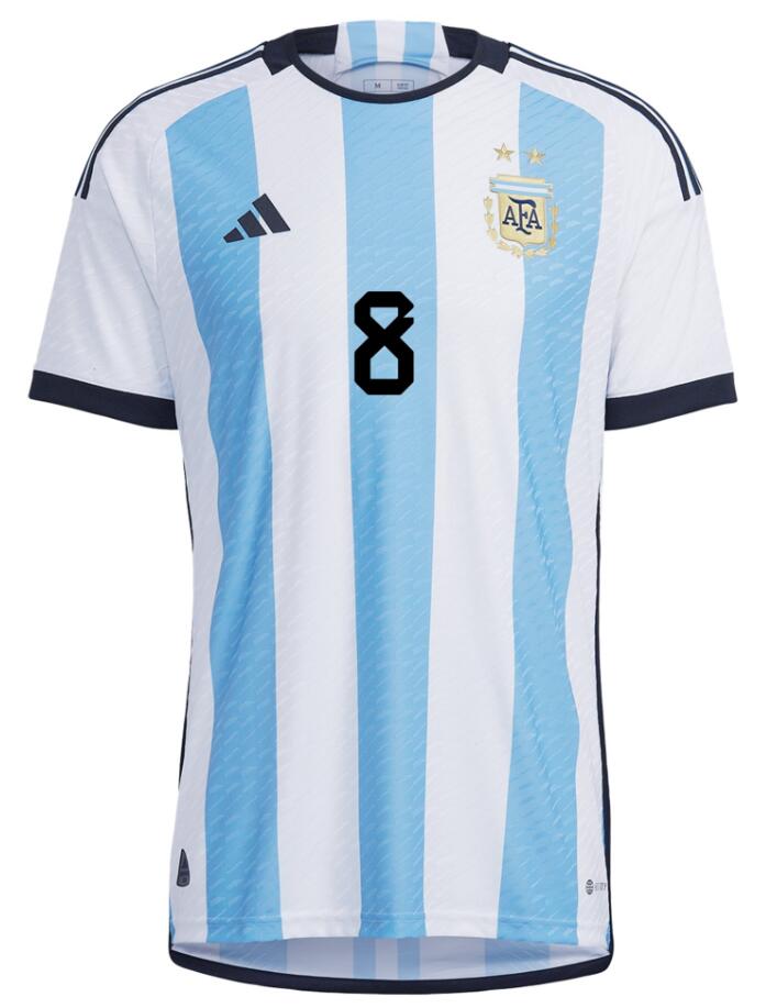 Match Version Argentina 2022 World Cup Home 8 ALEXIS MAC ALLISTER Shirt