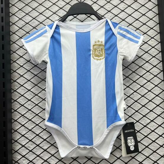 Argentina 2024/25 Home Infant Baby Shirt Soccer Jersey Kit