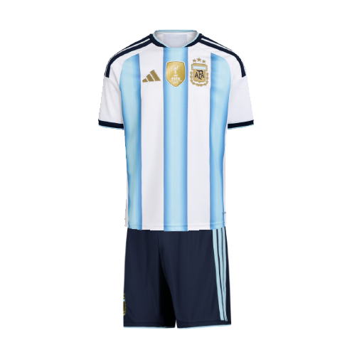 Argentina 2026/27 Home Kids Soccer Kit Children Shirt + Shorts