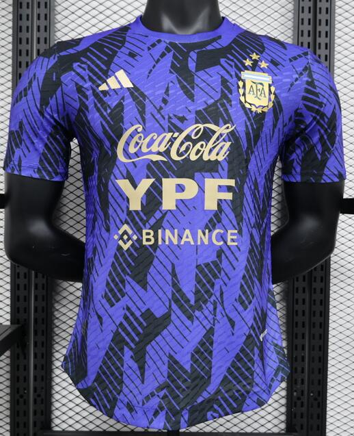 Argentina 2023/24 Purple Black Pre-Game Match Version Training Shirt