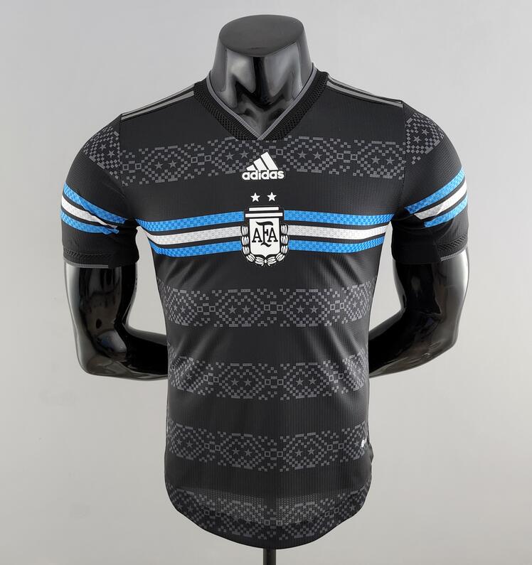 Argentina 2022 Commemorative Black Match Version Shirt Soccer Jersey