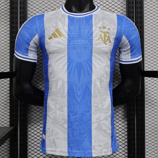 Argentina 2024/25 Special Match Version Blue White Shirt Soccer Jersey