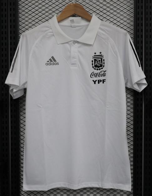 Argentina 2023/24 White Polo Shirt