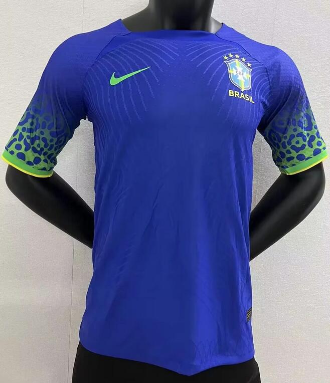 Brazil 2022 World Cup Away Match Version Shirt Soccer Jersey
