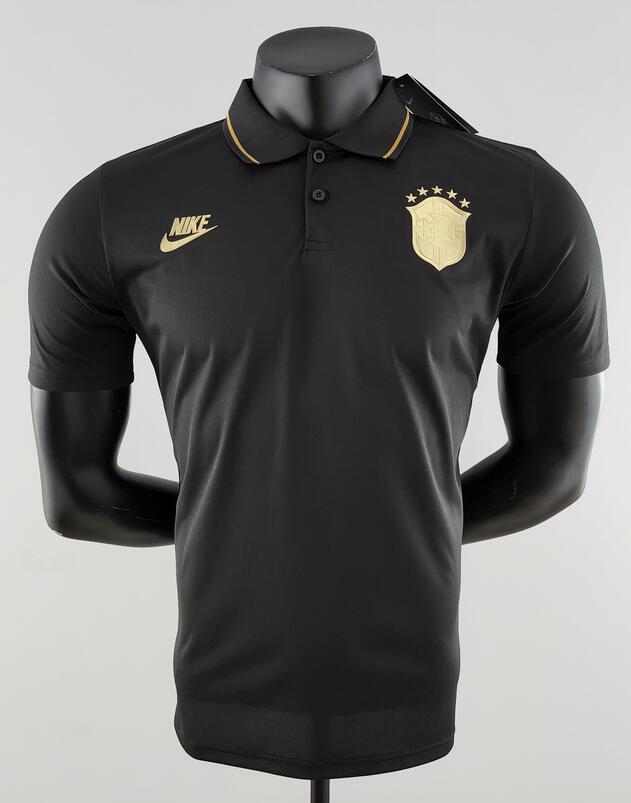 Brazil 2022 Black Polo Shirt