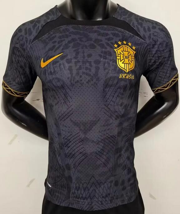 Brazil 2022 World Cup Black Special Match Version Shirt Soccer Jersey