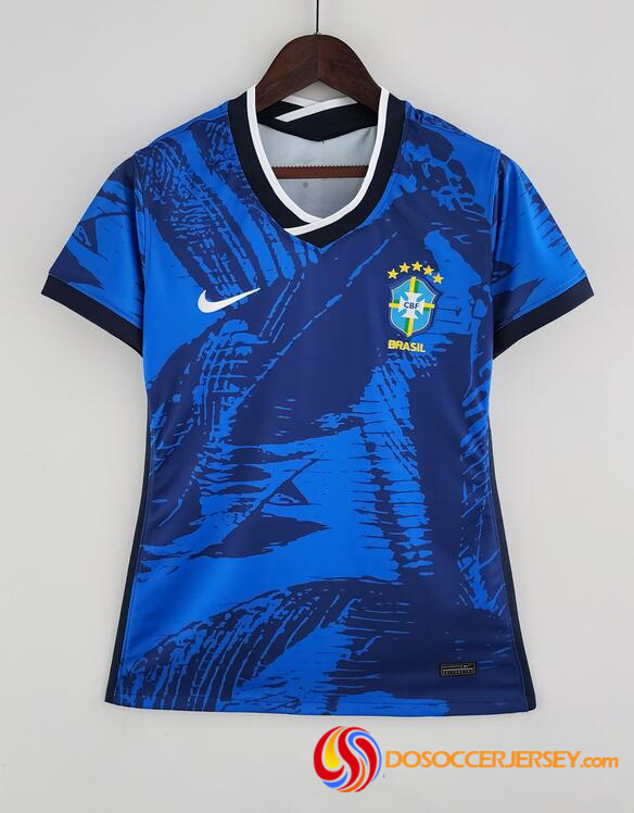Brazil 2022 Blue Women Shirt Soccer Jersey