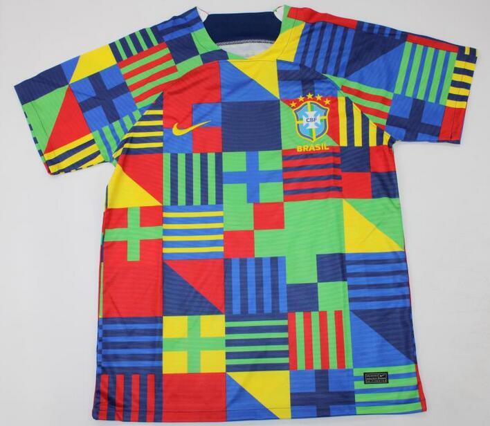 Brazil 2022 World Cup Colorful Training Shirt