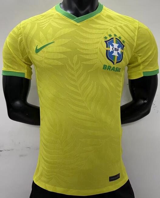 Brazil 2023/24 Home Match Version Shirt Soccer Jersey