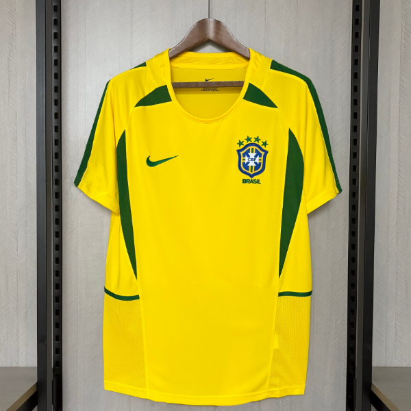 Brazil 2002 Home Retro Shirt Soccer Jersey