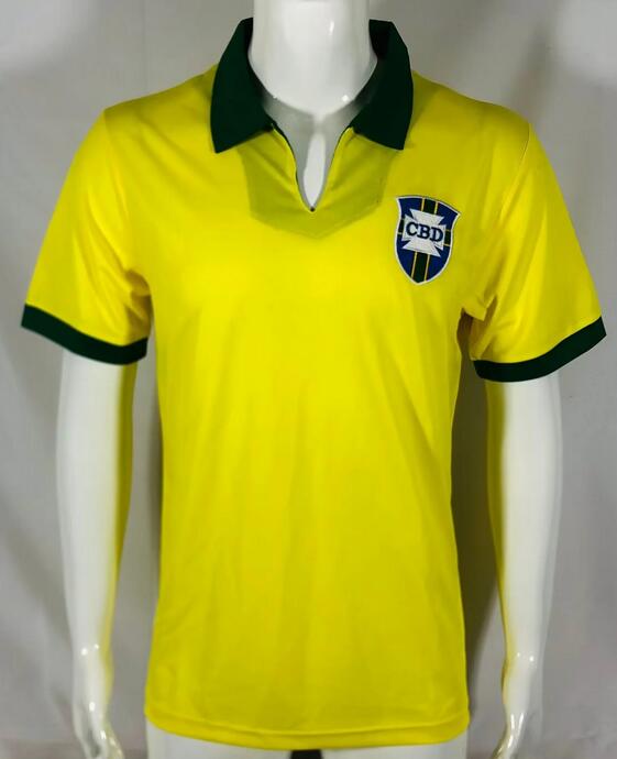 Brazil 1950/66 Home Retro Shirt Soccer Jersey