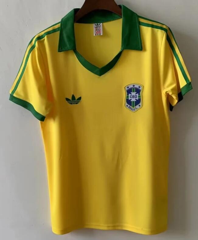 Brazil 1978 Home Retro Shirt Soccer Jersey