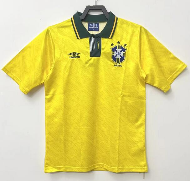 Brazil 1991/93 Home Retro Shirt Soccer Jersey