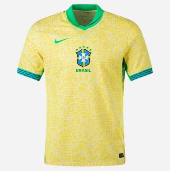 Brazil 2024/25 Home Shirt Soccer Jersey
