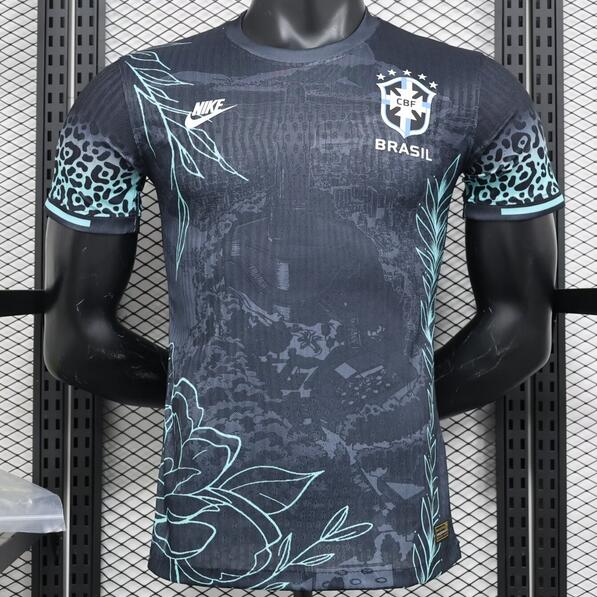 Brazil 2024/25 Special Black Match Version Shirt Soccer Jersey
