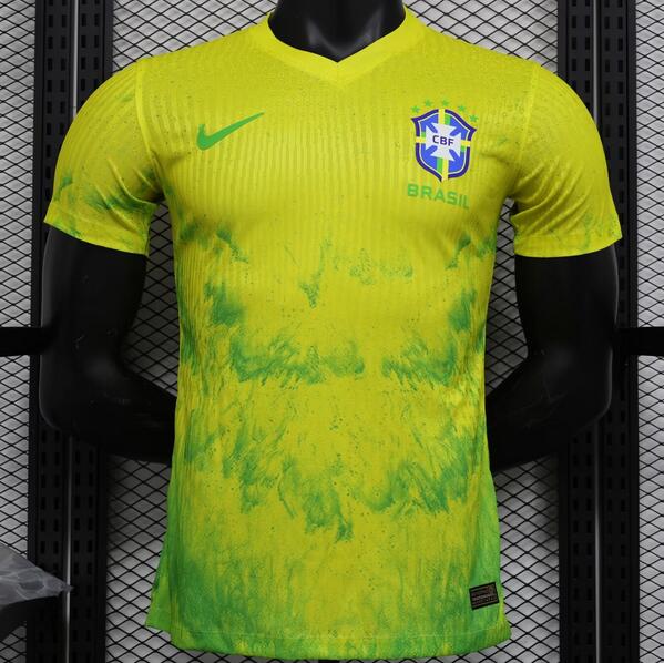 Brazil 2024/25 Special Yellow Green Match Version Shirt Soccer Jersey