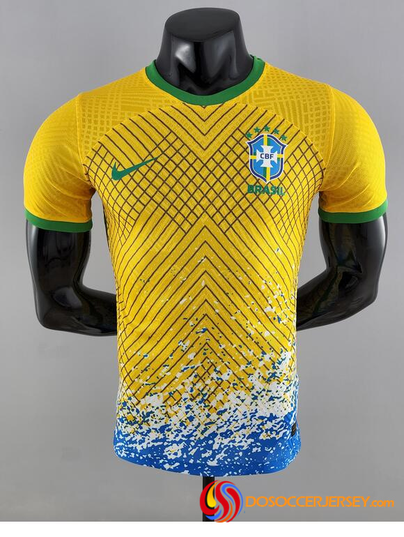 Brazil 2022 Special Yellow Match Version Shirt Soccer Jersey
