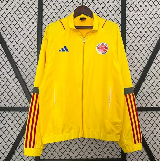 Colombia 2024/25 Yellow Windbreaker Jacket