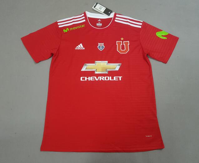 Club Universidad de Chile 2018/19 Away Red Shirt Soccer Jersey