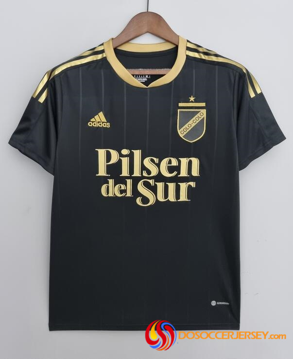 Colo-Colo 2022/23 Black Golden Special Souvenir Shirt Soccer Jersey