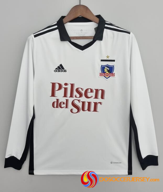 Colo-Colo 2022/23 Home Long Sleeved Shirt Soccer Jersey
