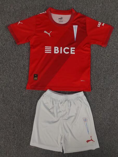 CD Universidad Católica 2024/25 Away Kids Soccer Kit Children Shirt + Shorts