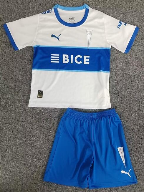 CD Universidad Católica 2024/25 Home Kids Soccer Kit Children Shirt + Shorts