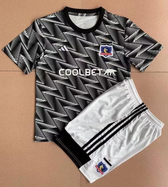 Colo-Colo 2022/23 Fourth Kids Soccer Jersey Kit Children Shirt + Shorts