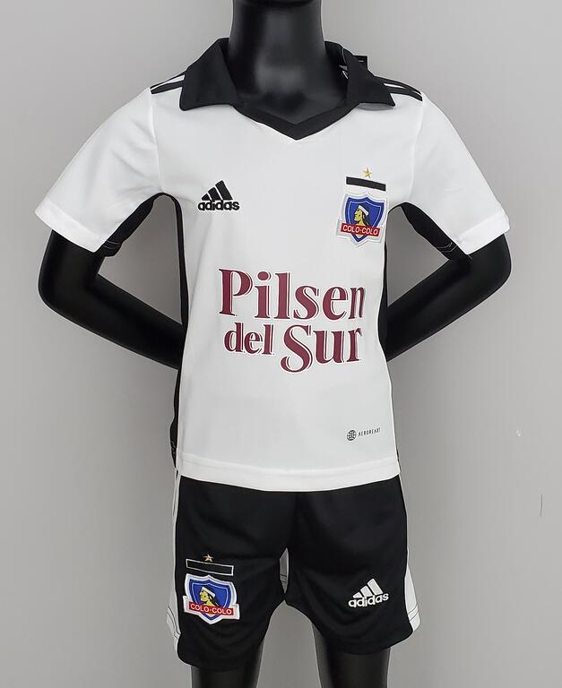 Colo-Colo 2022/23 Home Kids Soccer Jersey Kit Children Shirt + Shorts