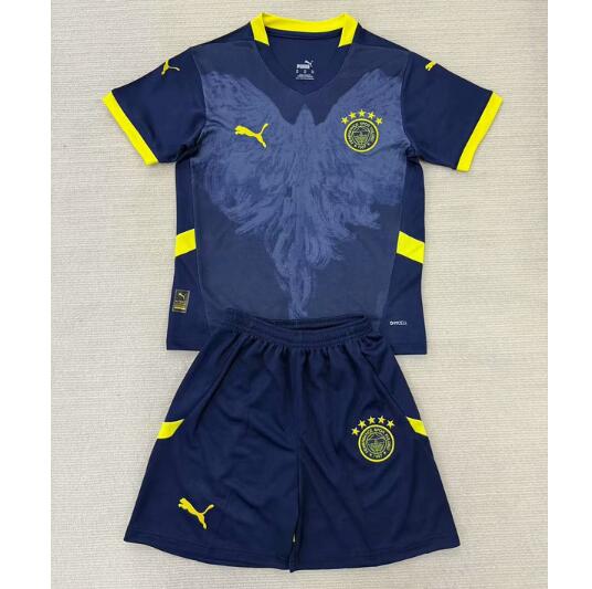 fenerbahce 2024/25 Fourth Kids Soccer Kit Children Shirt + Shorts