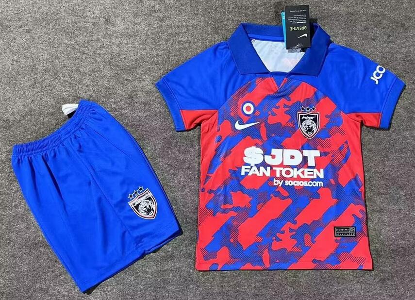 Johor Darul 2023/24 Home Kids Soccer Kit Children Shirt + Shorts