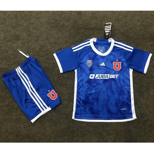 Club Universidad de Chile 2024/25 Home Kids Soccer Kit Children Shirt + Shorts