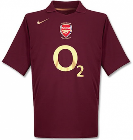 Arsenal 05-06 Home Retro Shirt Soccer Jersey