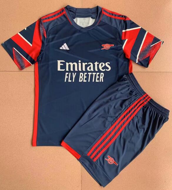 Prediction Arsenal 2023/24 Special Kids Soccer Kit Children Shirt + Shorts