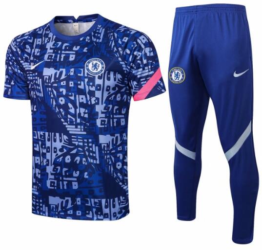 Chelsea 2021 Blue Training Suits (Shirt+Trousers)