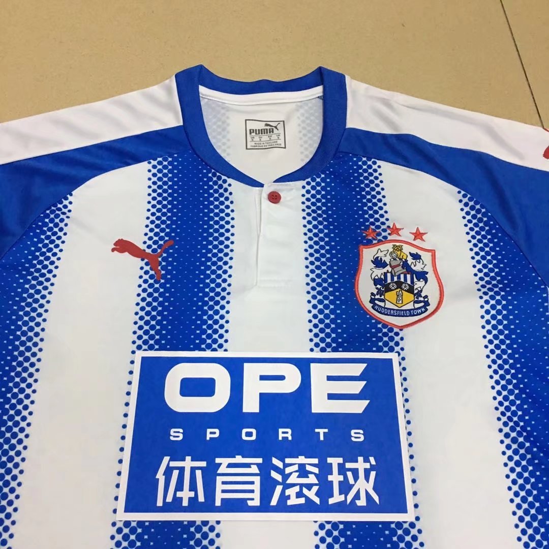 Huddersfield 2017/18 Home Shirt Soccer Jersey Men