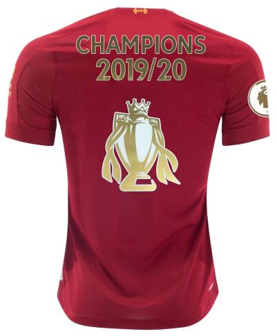 Liverpool Home CHAMPIONS 2019/20 With CUP Shirt Soccer Jersey Men