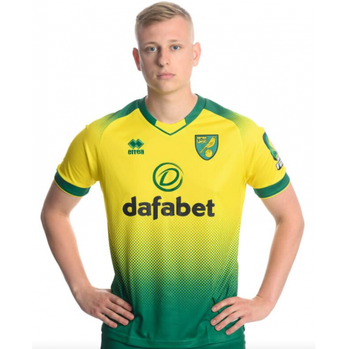 Norwich City Errea 2019/20 Home Shirt Soccer Jersey