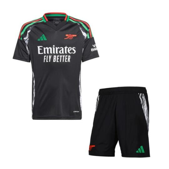 Arsenal 2024/25 Away Kids Soccer Team Kit Children Shirt and Shorts