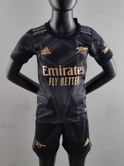 Arsenal 2022/23 Away Kids Soccer Kit Children Shirt and Shorts