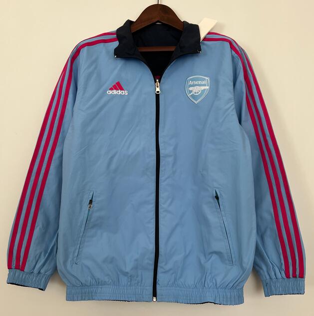 Arsenal 2023/24 Blue Double-Faced Windbreaker Jacket