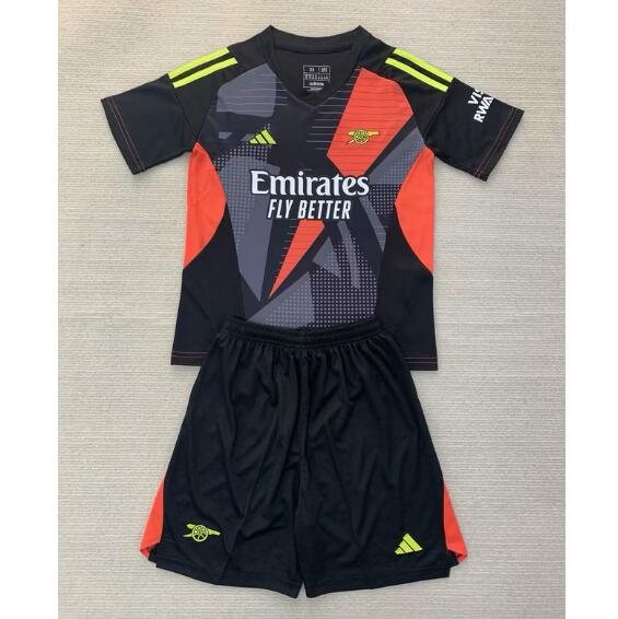 Arsenal 2024/25 Goalkeeper Kids Soccer Team Kit Children Shirt and Shorts