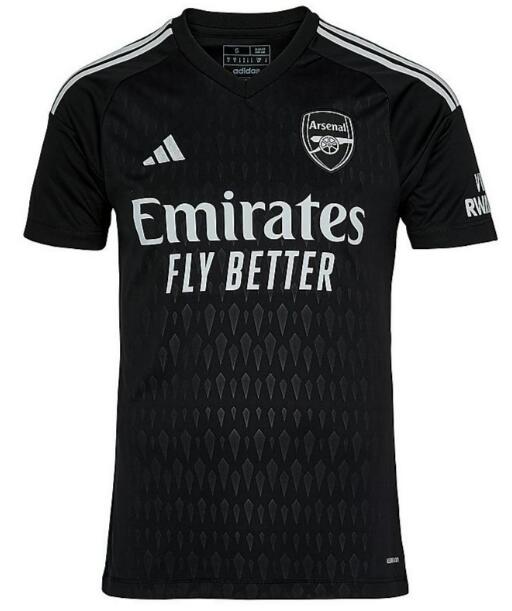 Arsenal 2023/24 Goalkeeper Black Shirt Soccer Jersey