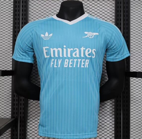 Arsenal 2024/25 Goalkeeper Blue Match Version Shirt Soccer Jersey