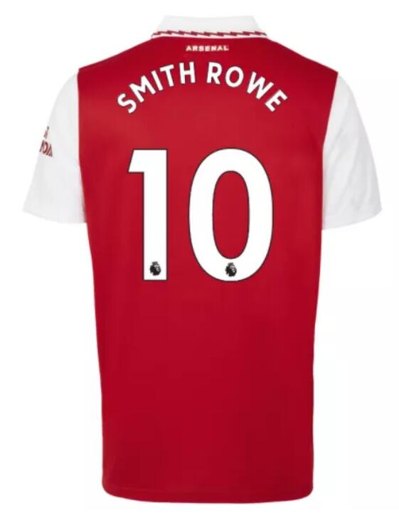 Arsenal 2022/23 Home 10 Smith Rowe Shirt Soccer Jersey