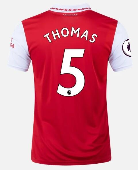 Arsenal 2022/23 Home 5 THOMAS PARTEY Shirt Soccer Jersey