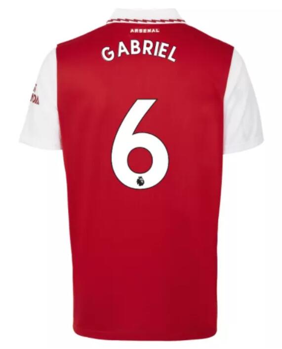 Arsenal 2022/23 Home 6 Gabriel Shirt Soccer Jersey