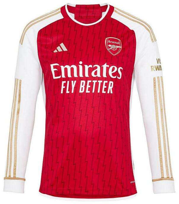 Arsenal 2023/24 Home Long Sleeved Shirt Soccer Jersey