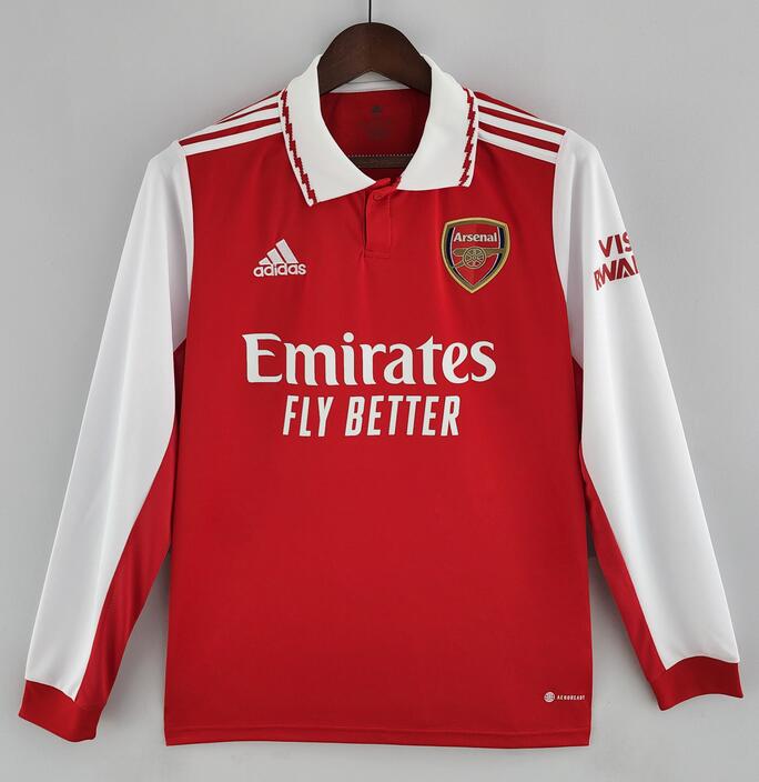 Arsenal 2022/23 Home Long Sleeved Shirt Soccer Jersey